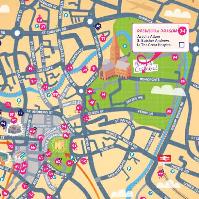 To find  34 <a href="/GoGoDrewscilla/">GoGoDrewsCilla</a> follow the arrow she's not really where she is marked on the map! @GoGoDragons2015 #GGD15