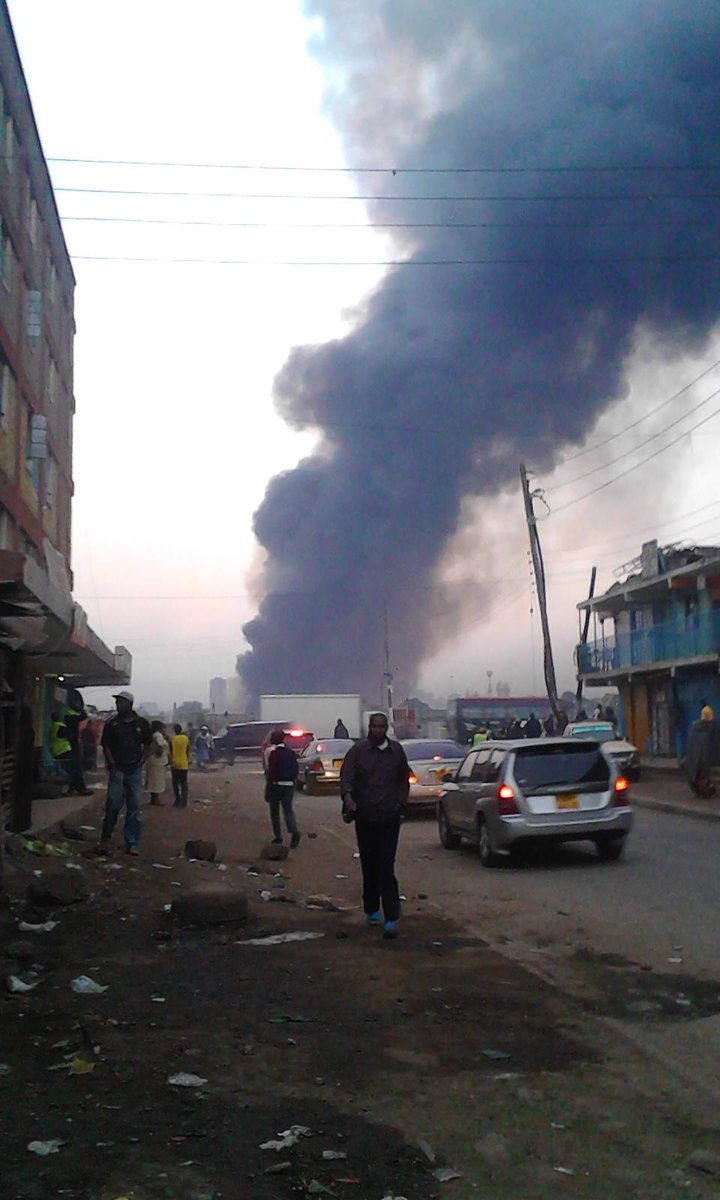 Comtush's tweet image. Gikomba from 3am till know 7am fire.