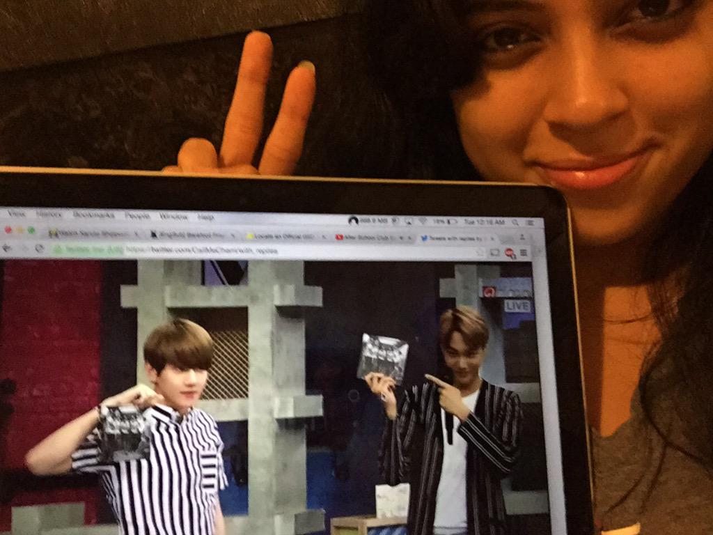CallMeCherri's tweet photo. @arirang_ASC #EXO_ASC #SelcaASC this is not my best moment but I love Exo ^.^ please come visit me soon in New York http://t.co/TJsj8sSIzx