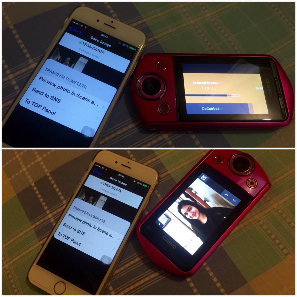Ga cmn jadiin smartphone kita utk Shutter doang, Casio Exilim TR 35 bs kirim hasil foto ke smartphone kita! <a href="/casioid/">casioid</a>