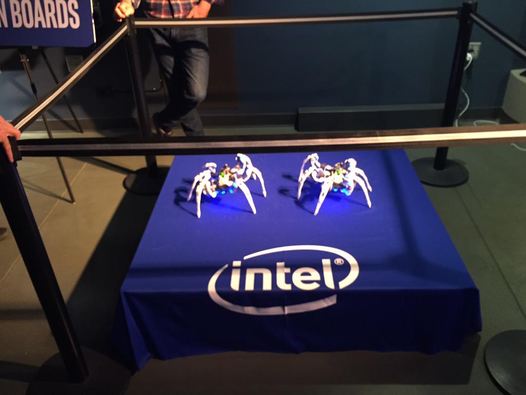 Docker's tweet image. Thank you @intel for sponsoring &amp;amp; bringing all the cool toys at the #dockercon after party!!
