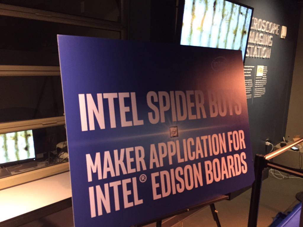 Docker's tweet image. Thank you @intel for sponsoring &amp;amp; bringing all the cool toys at the #dockercon after party!!