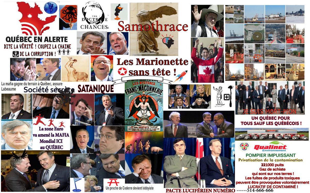 REALVERDURE's tweet photo. Nouveau Montage #Québec 2015 #TOPEAU
#corrupt #march #government #famine #lies #protest #earth #eu #corporations http://t.co/BlF51vtHCf