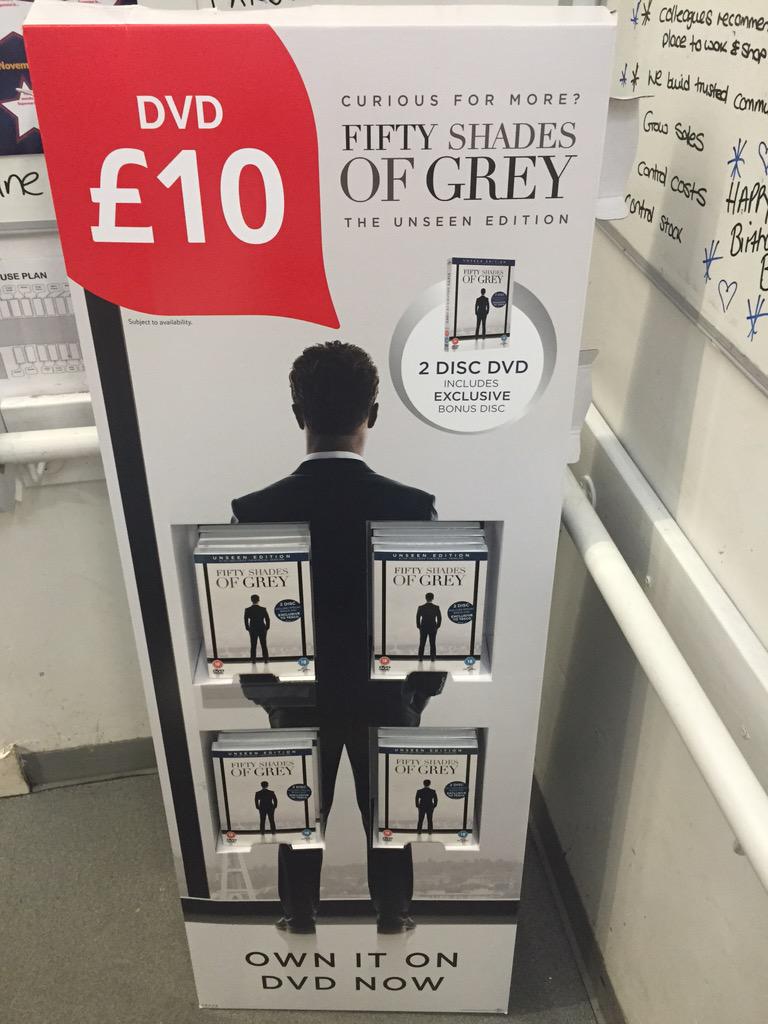 DatchetExpress's tweet image. Fifty Shades of Grey - The Unseen Edition now here, in store!! #FiftyShadesOfGrey #dvd