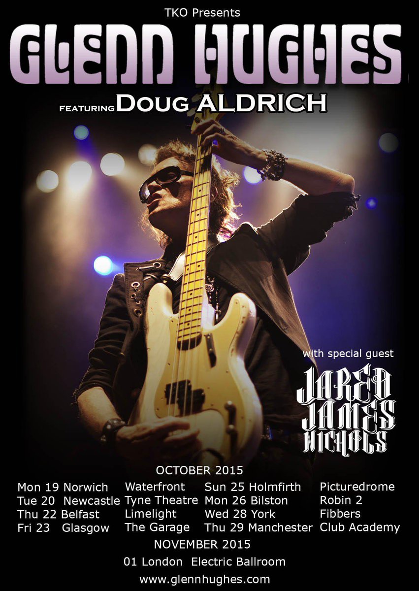 glenn_hughes's tweet photo. I'm happy to announce my return to the UK in OCT/NOV. It's gonna be E P I C... http://t.co/Ph9QN2j4nI #GHUKTOUR2015 http://t.co/NEVL5Jubxu