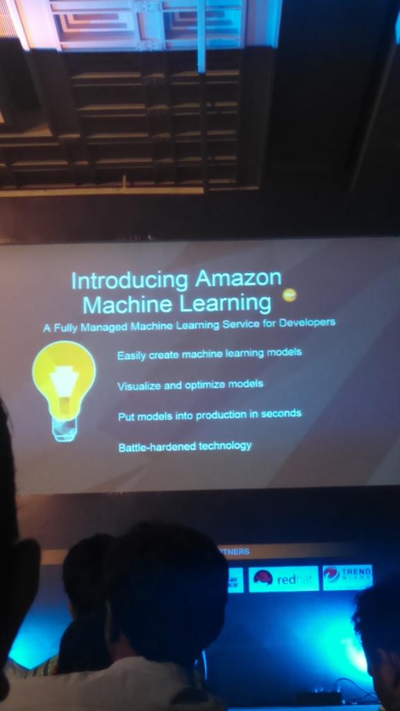 zathvarun's tweet image. @awscloud introduces #MachineLearning as a service
#AWSEnterpriseSummit