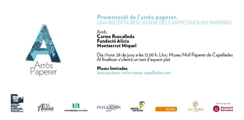 MNACTEC's tweet image. Gaudiu d'una perla gastronòmica recuperada d'antics molins: l'arròs paperer! #CarmeRuscalleda bit.ly/1e0RWKm