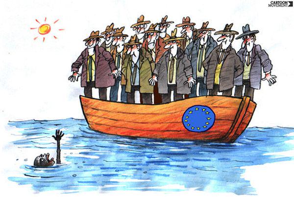Deeler22's tweet photo. Inmigración por Pavel Constantin #VergognatiEuropa #ImmigrationAction #Euro #immigration #wordless #problems http://t.co/SF3h4Gjucy