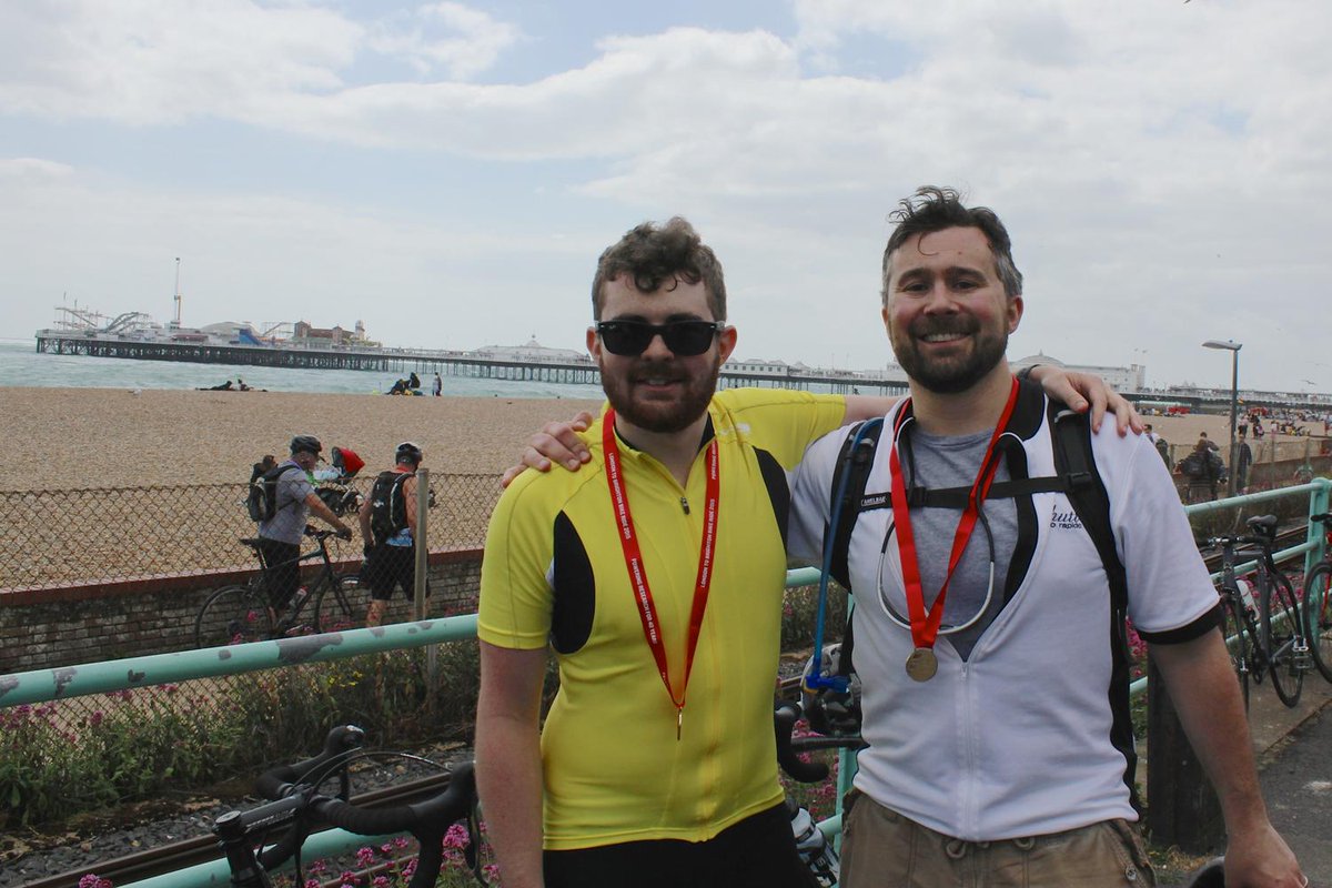MAINWOODArch's tweet photo. @MAINWOODArch took part in 40th #LondonToBrightonBikeRide, raising money for the #BHF with #4P’s @JeffMainwood http://t.co/EV0DAveAvq