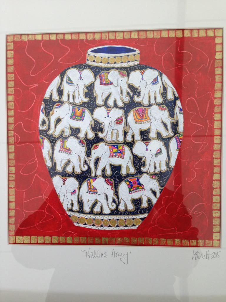 silversheep1's tweet photo. "Nellie's Army"  Original acrylic by Lou Hodgekinson just arrived in the shop today! http://t.co/PGLFwyfOl6