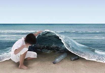 2thank's tweet photo. A brilliant artistic image with a serious message. Keep the Ocean Clean.. https://t.co/1xoROqrj0J
