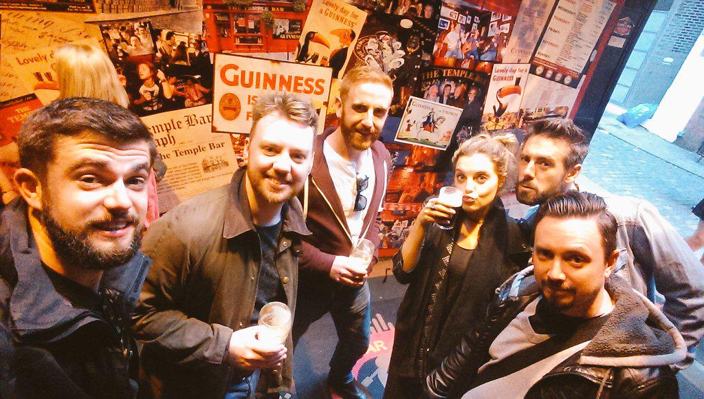 bobbinsdrums's tweet photo. Enjoying a lovely Guinness in temple bar yesterday, great to be back in Dublin! Off to play some Abba now. #templebar http://t.co/9u8zWssJh1