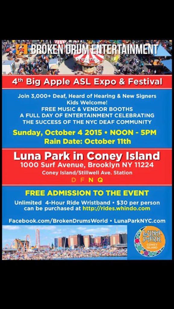 KingsParkASL's tweet photo. Put it in your iCal or whatever reminder you have on your phones: ASL EXPO - OCTOBER 4th!!! http://t.co/e8v70boDuO