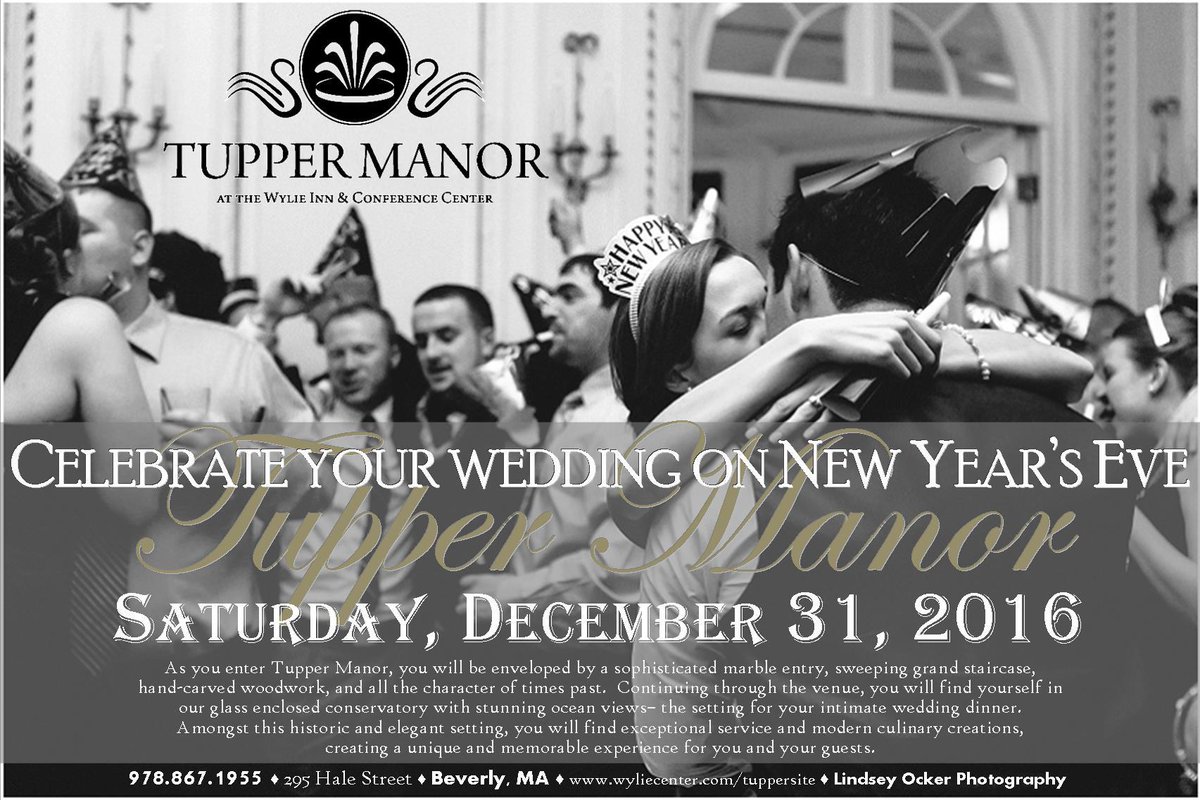 tupper_manor's tweet photo. Next year, NYE is on a SATURDAY! #NYEWEDDING #TUPPERMANOR #SAYIDOONNYE #NEWYEARSEVEWEDDING http://t.co/koHoKOuKSS