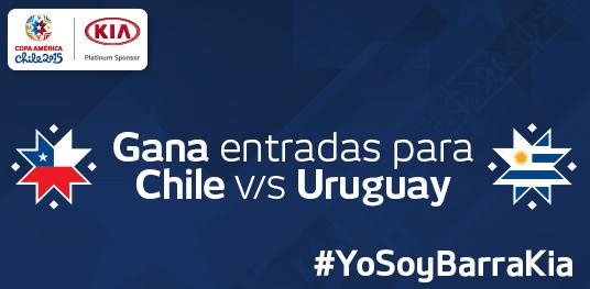 ¡GANA ENTRADAS CON #KIA! Escríbenos o RT #YoSoyBarraKia y quiero ver #Chi #Uru en @CA2015. Sorteo 23/6. #KiaPasión