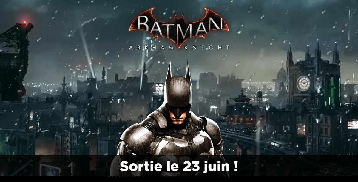 YouPassFR's tweet image. Batman Arkham Knight sort aujourd'hui !
Sortez la #Batmobile 👊
10€ YouPass à gagner parmi les RT !