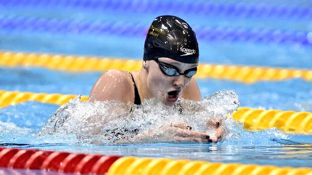 NickHopeTV's tweet photo. #BREAKING GB's @abbielouisew wins the first-ever European Games swimming GOLD! 400m IM in 4:41:97! #BAKU2015 http://t.co/4woSJBEEw0