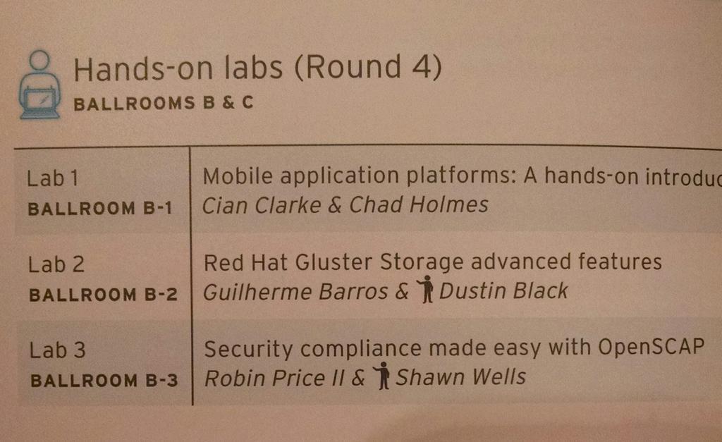robinpriceii's tweet image. Nine years at Red Hat and this is my first summit!  Speaking on Thursday on #OpenSCAP with @shawndwells .  #RHSummit