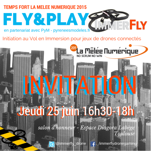 pyrmod's tweet photo. Retrouvez-nous à la #meleenum toute cette fin de semaine avec @ImmerFlyZone pour des démos et essais de drones http://t.co/TnYIqi5sYU