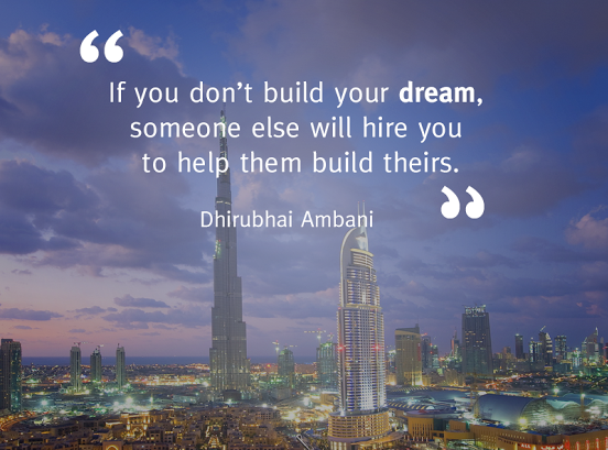 mychoiceon's tweet photo. “If you don’t build your dream, someone else will hire you to help them build theirs.” Dhirubhai Ambani #GoodMorning http://t.co/LI4YZBs56A