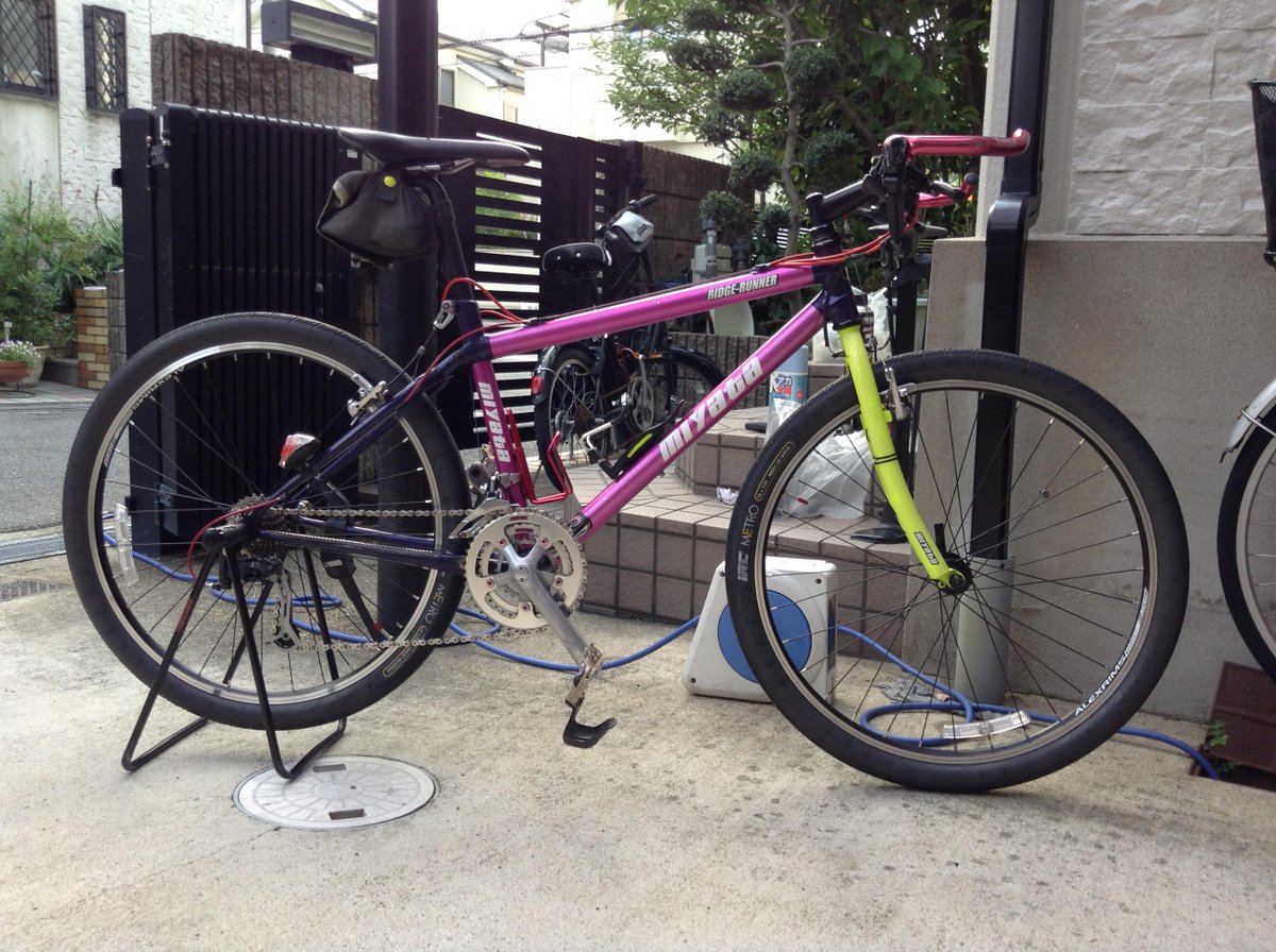 1992年式『ミヤタ リッジランナー』 ブレーキはギロチンタイプのカンチ