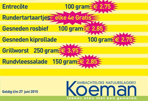Onze aanbiedingen van deze week: #Entrecôte #rundertartaar #rosbief #kiprollade #grillworst #rundvleessalade