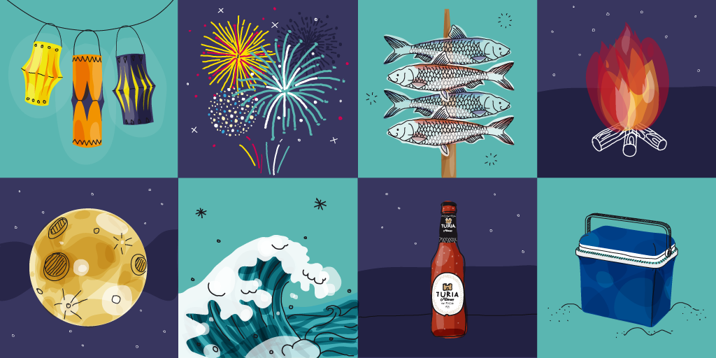 CervezaTuria's tweet photo. ¡Feliz noche de San Juan! #SanJuan #Valencia #Alicante #Fogueres http://t.co/qIMB8Wg8T8