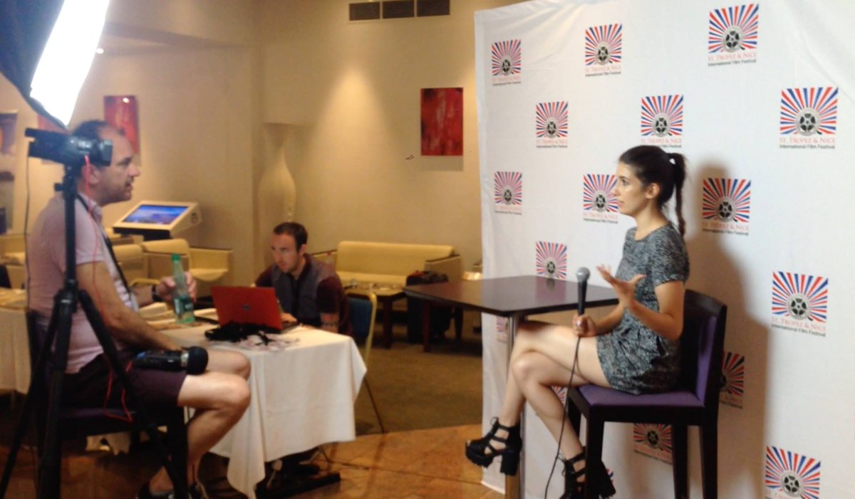 SodashFilms's tweet photo. Nuestra actriz Helena de Miguel siendo entrevistada para ST TROPEZ INTERNATIONAL FILM FESTIVAL http://t.co/0LBZxpbO0p