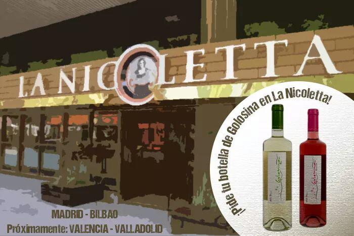 Ya puedes pedir GOLOSINA en <a href="/lanicoletta_es/">La Nicoletta Ristor.</a> de #Madrid y #Bilbao. Próximamente en #Valencia y #Valladolid