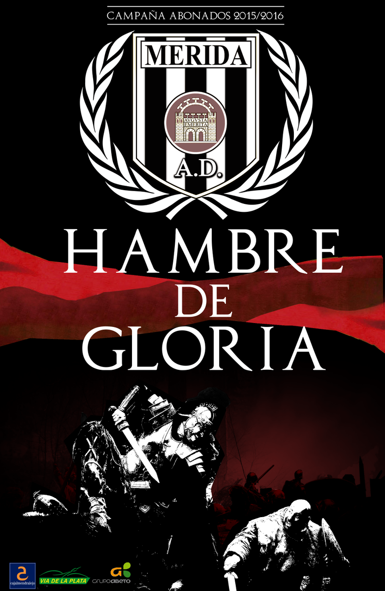 Merida_AD's tweet photo. HAMBRE DE GLORIA
Campaña 2015/2016
Los Romanos vuelven a 2B y lo hacen para quedarse!
#HambreDeGloria http://t.co/mG814nOI4d