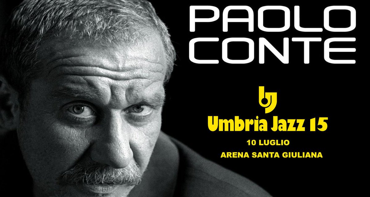 UmbriaJazz_OFC's tweet photo. Aprirà le serate di #UJ15 all'Arena Santa Giuliana il 10 luglio Paolo Conte, info e ticket http://t.co/g8bI1A606r http://t.co/v6SkP4azex