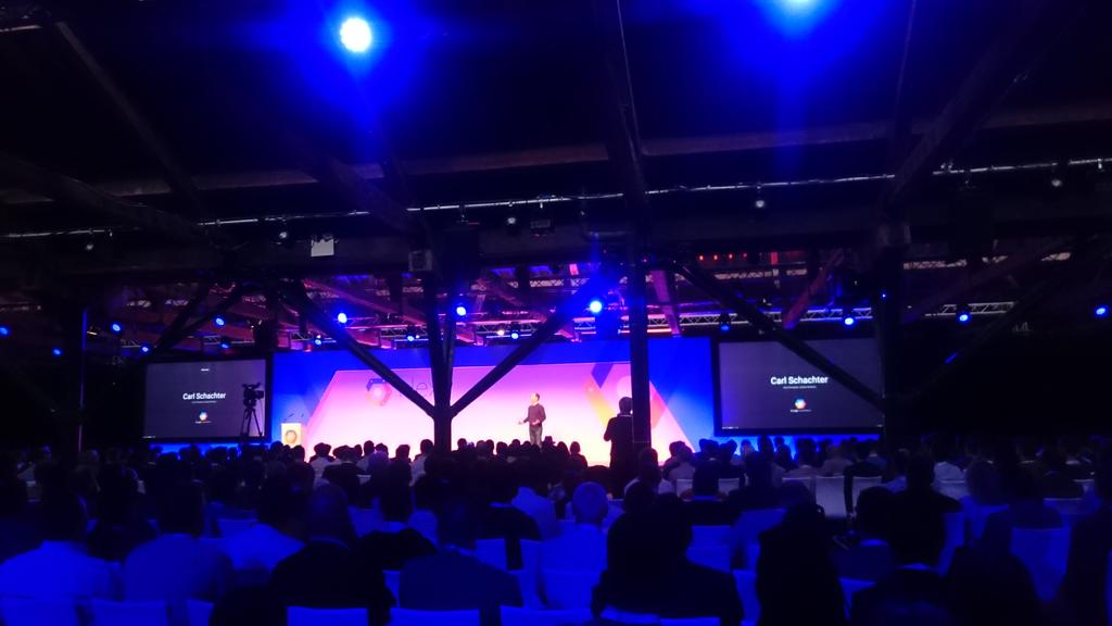 BenedictGlynn's tweet photo. Carl Schachter opening the keynote at #GCPNext http://t.co/T1RmtVWSof