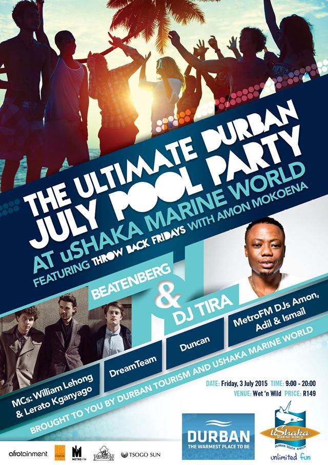 uShakaMarine's tweet photo. The Ultimate Durban July Pool Party is sure to get you in the mood to party the whole weekend. #ushakajulypp http://t.co/WbQYWwQUPi