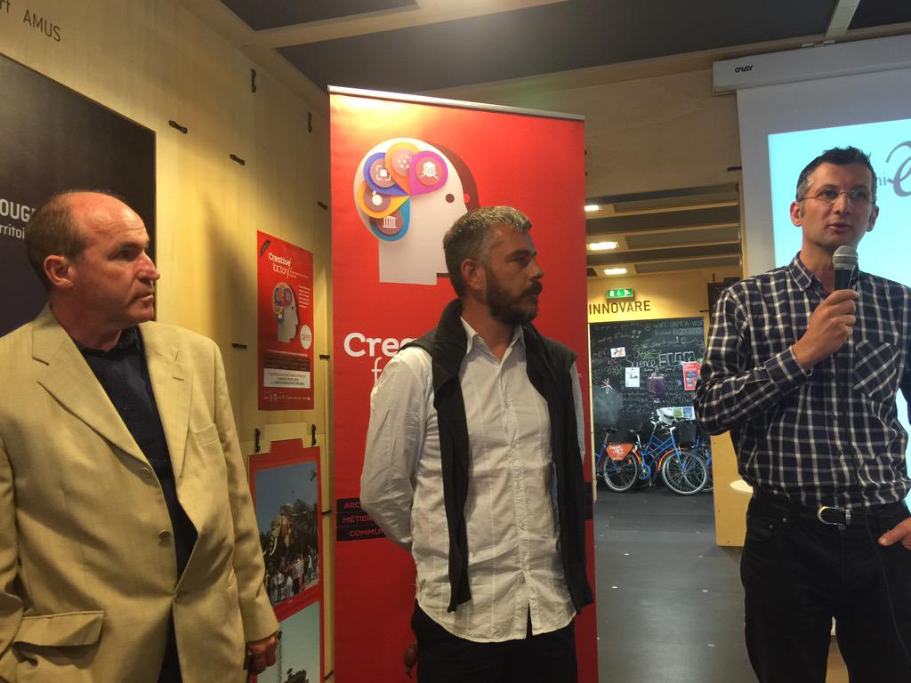 franckytrichet's tweet photo. Les 7 lauréats #creativefactory : @SensorWake @Myteeshirtlette #mobidys #opdesign @mys_it @Baludik #termitesFactory http://t.co/Ile0GRXHjS
