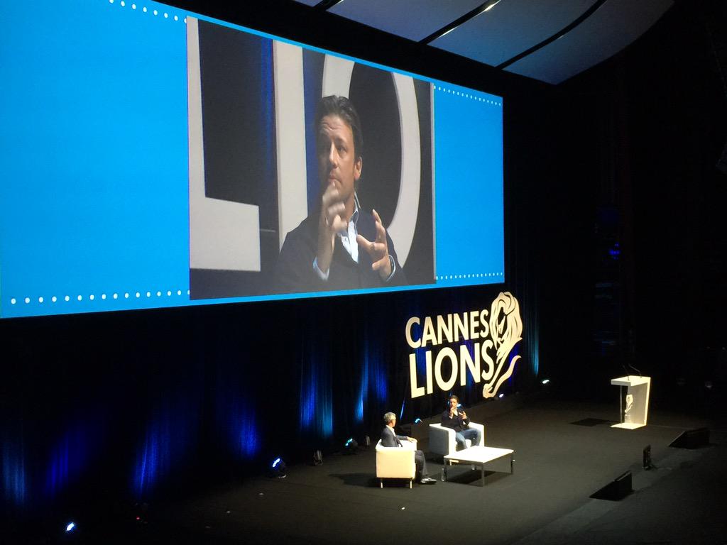 Adweek's tweet photo. "The power of digital is that every day is a conversation." -@jamieoliver #canneslions http://t.co/xyyMB7dNng