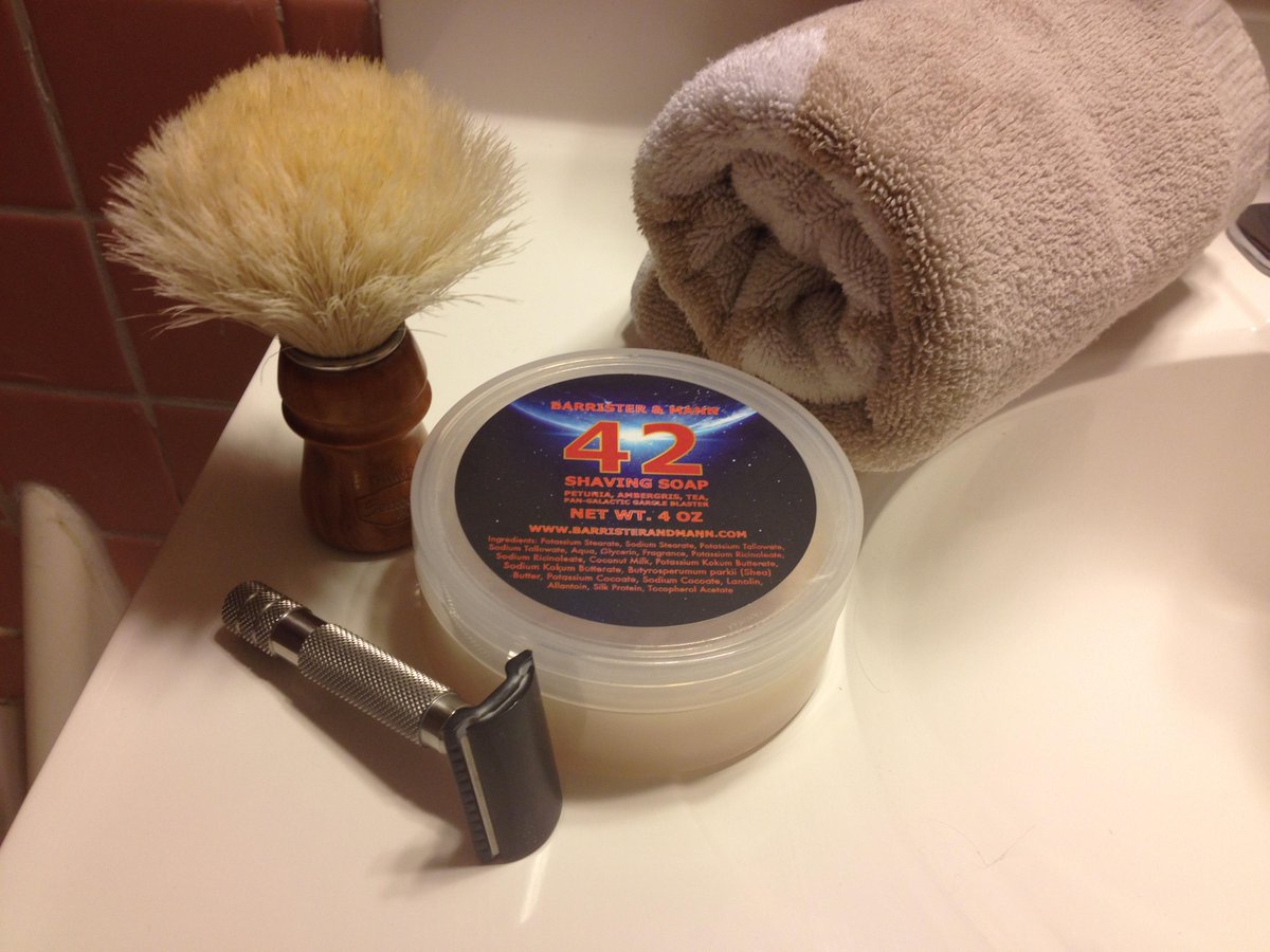 BayRumDiaries's tweet photo. 42: the answer to the ultimate question or the ultimate shaving soap? Don't Panic, just read: http://t.co/mECBW3GRfn http://t.co/Fwoot5VER4