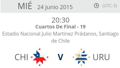 mph951fm's tweet photo. [#Chile2015] Mañana comienza la fase de eliminación! El que pierde, se vuelve a casa. #MetroCopa http://t.co/u6RwWo4VMk