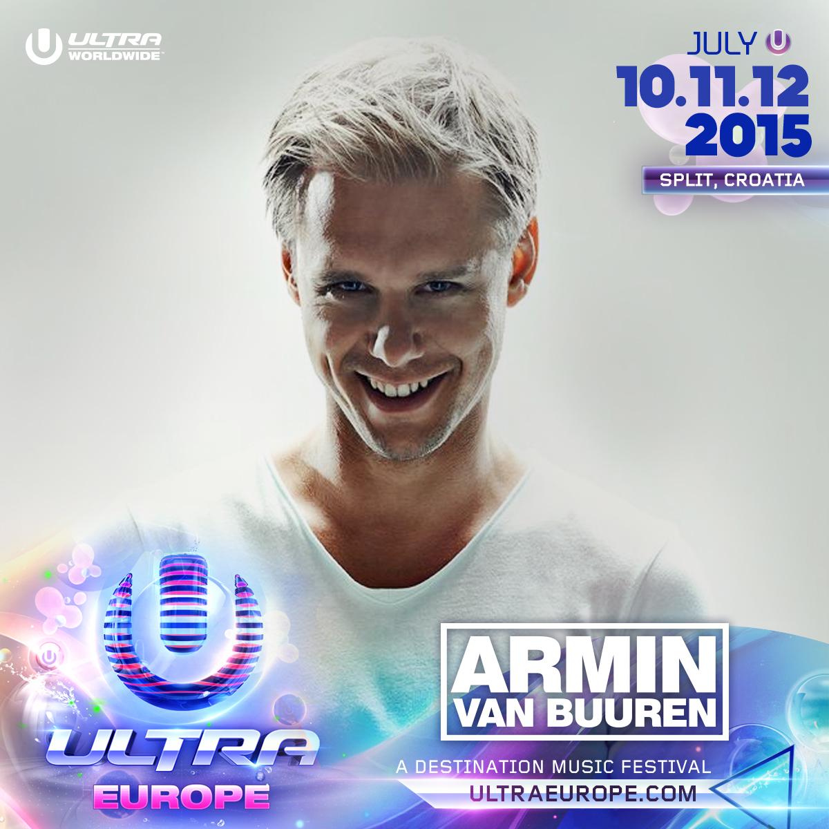 UltraEurope's tweet photo. "It’s not just love for music, it's a way of living. Music is essential to my life." - @arminvanbuuren 
#ultra2015 http://t.co/Ri2eMxz1f9