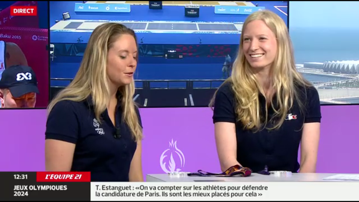 ffgymnastique's tweet photo. Les trampolinistes sont en direct ! >> http://t.co/BeI1QDsEYp #Bakou2015 #ObjectifBakou http://t.co/0xE30eipIm