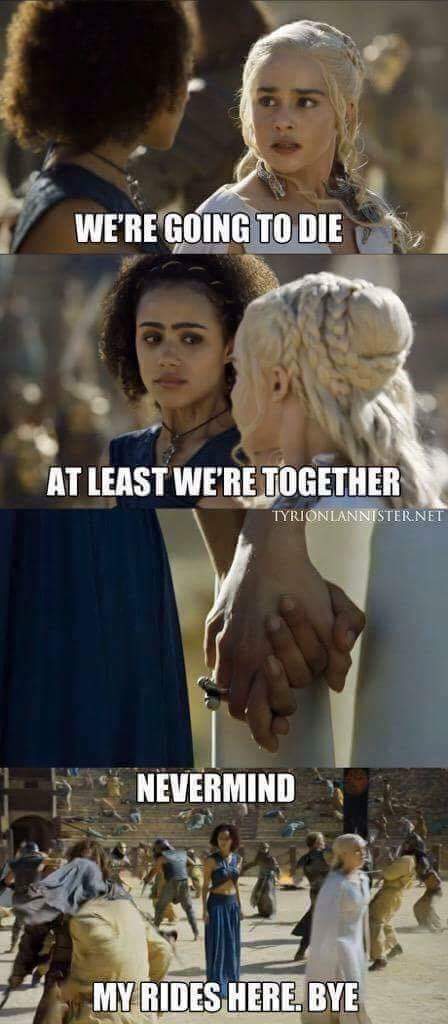 Miss_Montrose's tweet photo. Khaleesi and Missandei "We are goinf to die" - "At least we are together" http://t.co/KT71vBKVDb