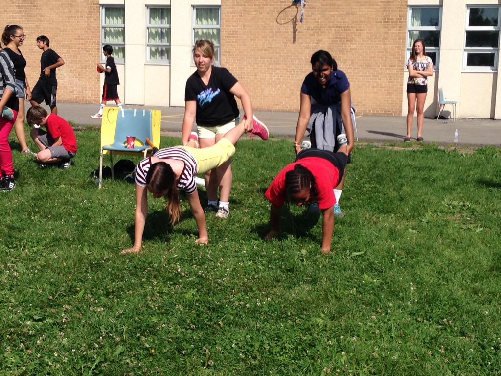 Having a blast at the Fun Day! @hillsidehornet