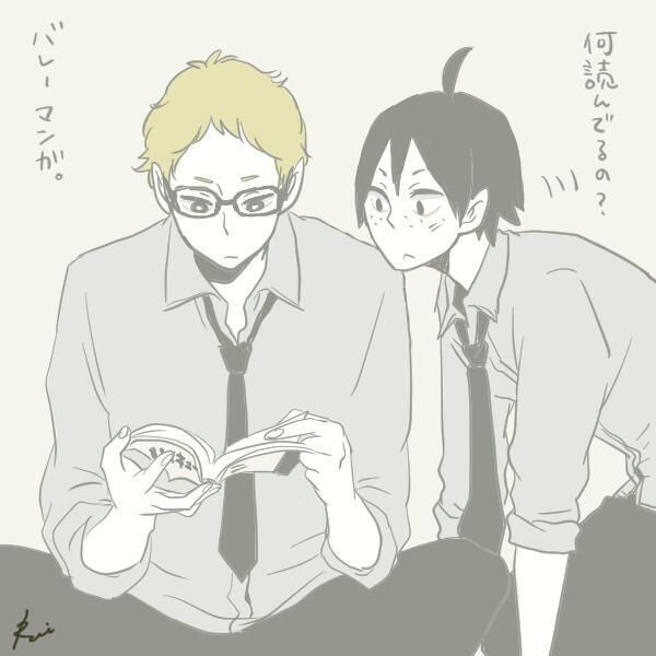 haikyu_plus_'s tweet photo. 【部活終わり待ち】
「ご、ごめんっ！待たせたっ!!寒かったよな!!ごめんなっ!!」が日向
「先に帰ってていいって言ったろ風邪ひいたらどーすんだよ」が月島
「ごめんツッキー待った！？」が山口

#ハイキュープラス http://t.co/UfCTcKBQnP