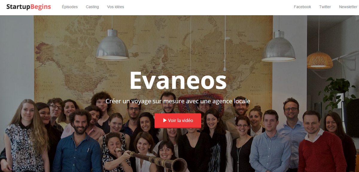 Evaneos's tweet photo. @startupbegins a rencontré la #teamevaneos et ça donne cette super vidéo => http://t.co/my7n0MYCnK #startup #voyage http://t.co/807OPASEMN
