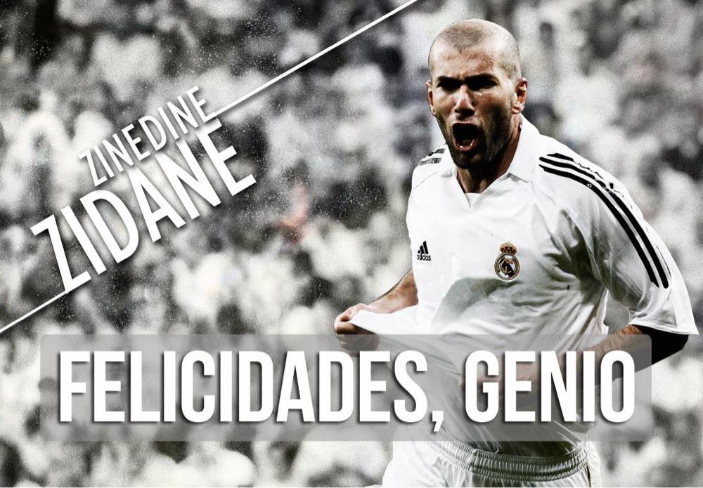 RealGomezRM's tweet photo. Hoy cumple 43 años la magia y la elegancia. ¡Muchas felicidades, Zidane! http://t.co/gZ2Q7jv1Pm