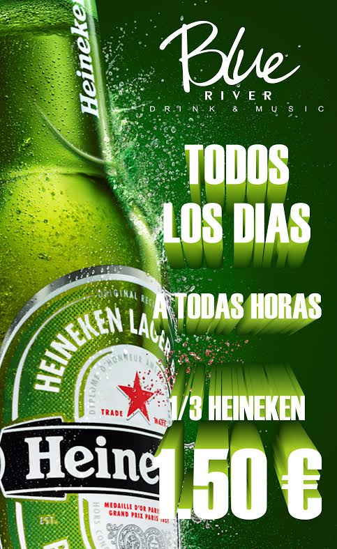 Blue_River__'s tweet photo. Haz frente al calor con nuestros botellines de #Heineken a 1.50 todos los días http://t.co/kfoVwzSq1Y