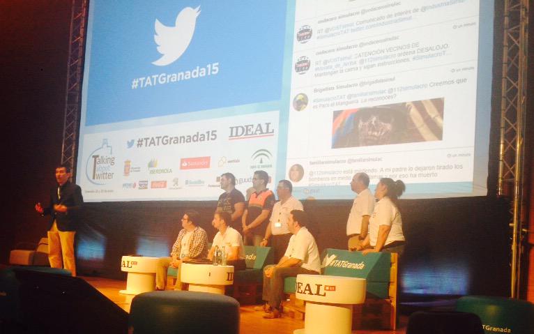 Geokeda's tweet photo. Sorpresa de @vostSPAIN Gestión de catástrofes hoy nos sorprenden con #SimulacroTAT Pedazo de equipo! #TATGranada15 http://t.co/SOFLTTX5R6