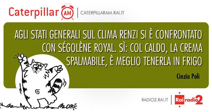 RaiRadio2's tweet photo. Il pensiero della sera di @cinziapoli

La squadra del mattino di @CaterpillarAM ci aspetta domani alle 6:05 http://t.co/JevZRrjPEx