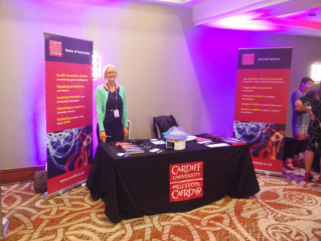 WalesIP's tweet photo. @cardiffuni demonstrating their award winning Ultravision surgical device at #CoInnovateConf http://t.co/irXVie4300