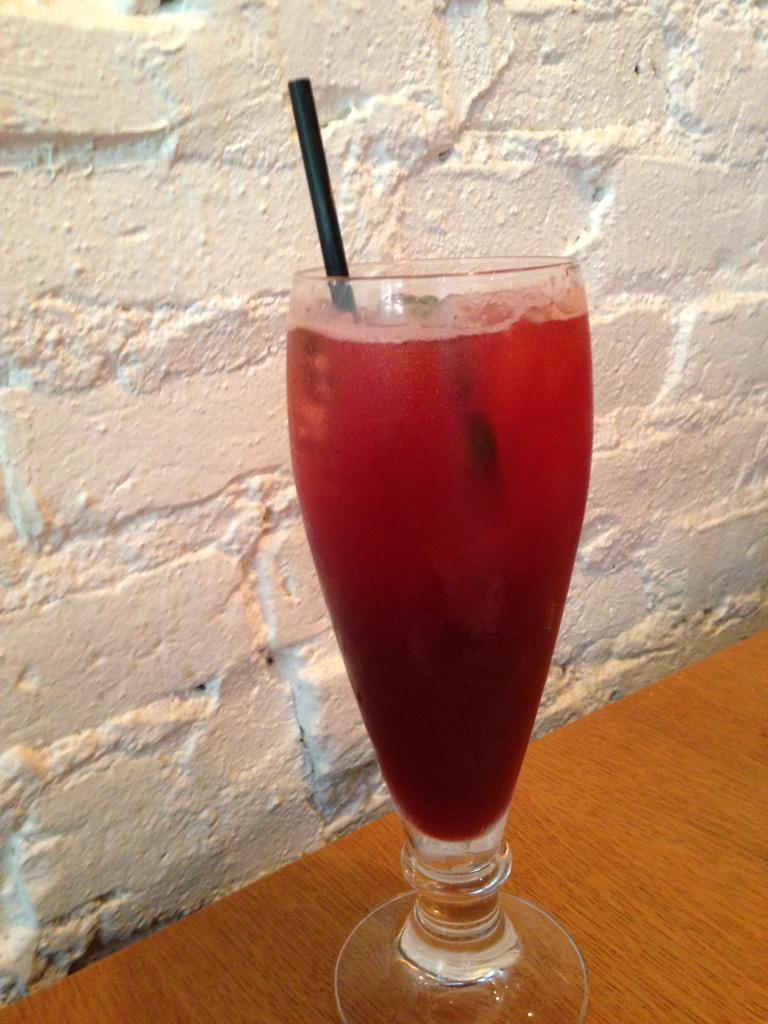 House made Blackberry Lime Ginger soda <a href="/RedFarmNYC/">RedFarm</a> I loved the intense ginger and unfiltered freshness of flavors!