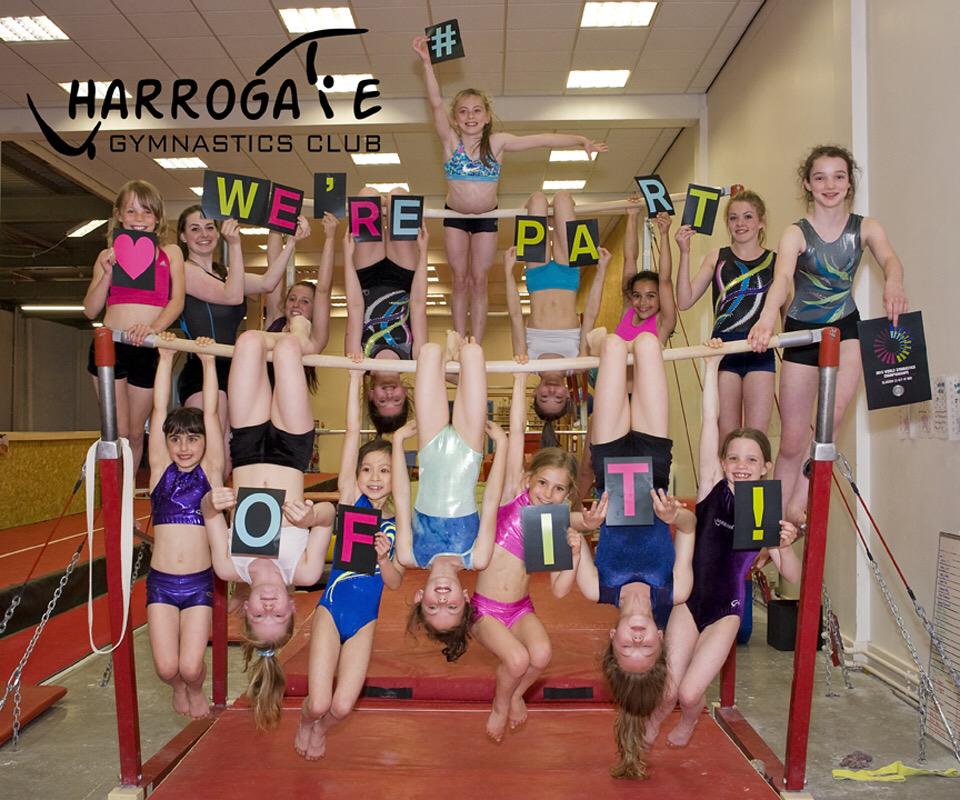 HarrogateGym's tweet photo. @BritGymnastics just hanging around!  #BePartOfit2015WGC http://t.co/YdNWJtsuqy